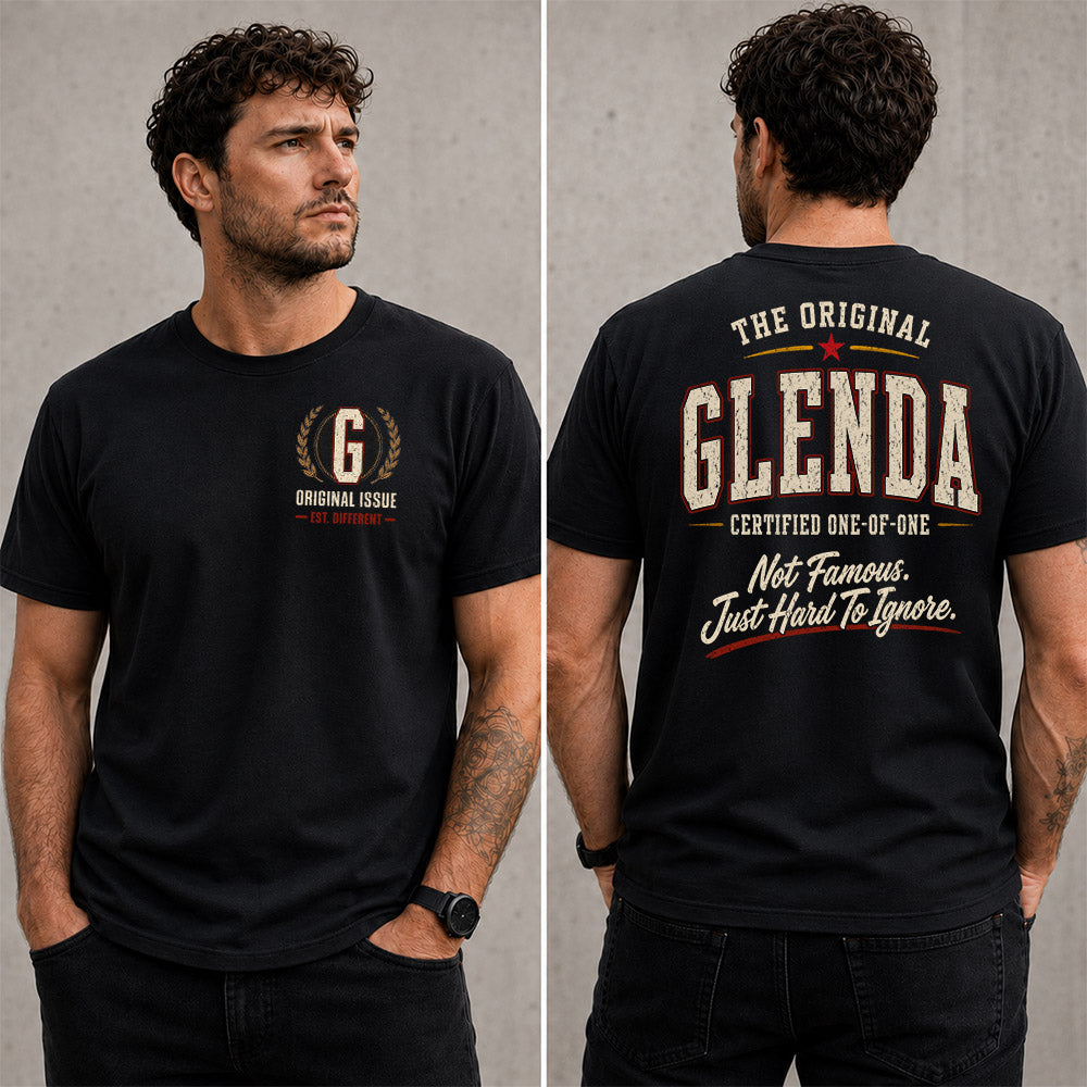 GLENDA W68-F2-168 – Personalized Original Issue Apparel “The Original NAME Certified One-of-One"