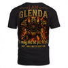 GLENDA MP88-F2-168–Personalized Bold Quote Apparel “I Am NAME I May Not Be Perfect But I Am Limited Edition