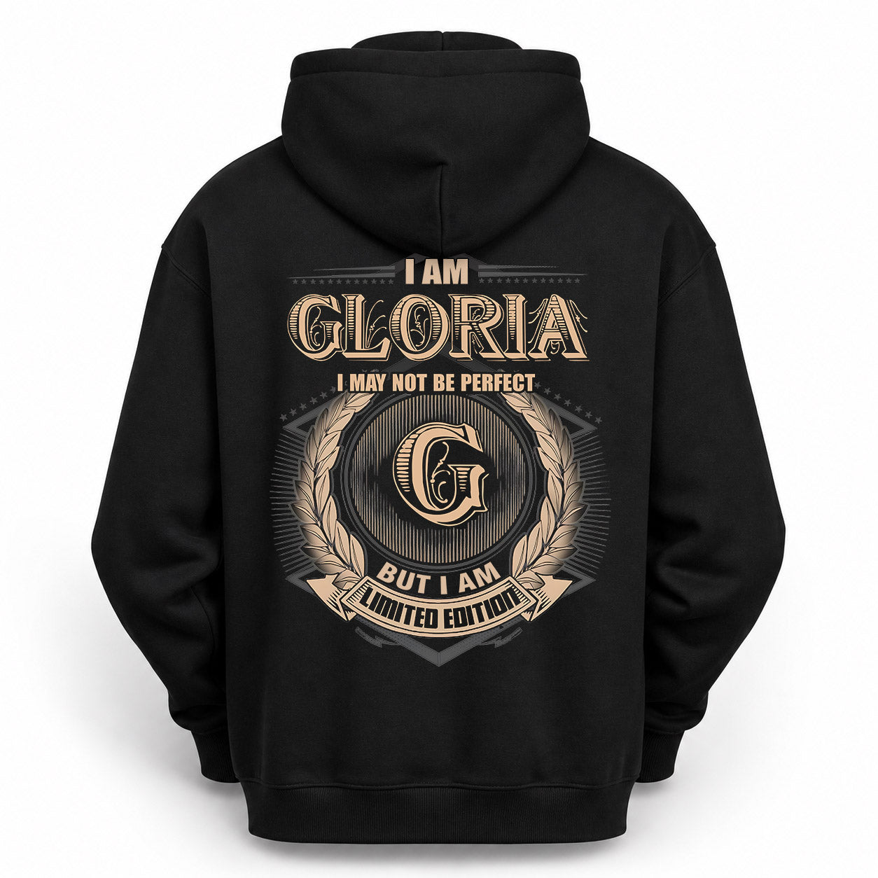 GLORIA PH55-T25-Personalized Name Quote Apparel “I Am NAME May Not Be Perfect But I Am Limited Edition”