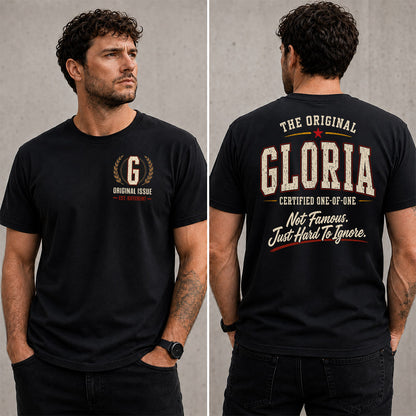 GLORIA W68-F2-168 – Personalized Original Issue Apparel “The Original NAME Certified One-of-One"