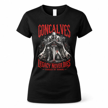 GONCALVES HS90-K04-109 - NAME Legacy Never Dies Forged By Honor Personalized Knight