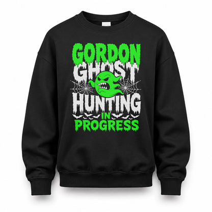 GORDON HW22-K06-109 - NAME Ghost Hunting In Progress Personalized Halloween Shirt