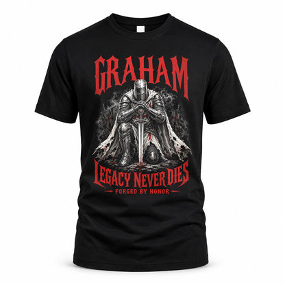 GRAHAM HS90-K04-109 - NAME Legacy Never Dies Forged By Honor Personalized Knight