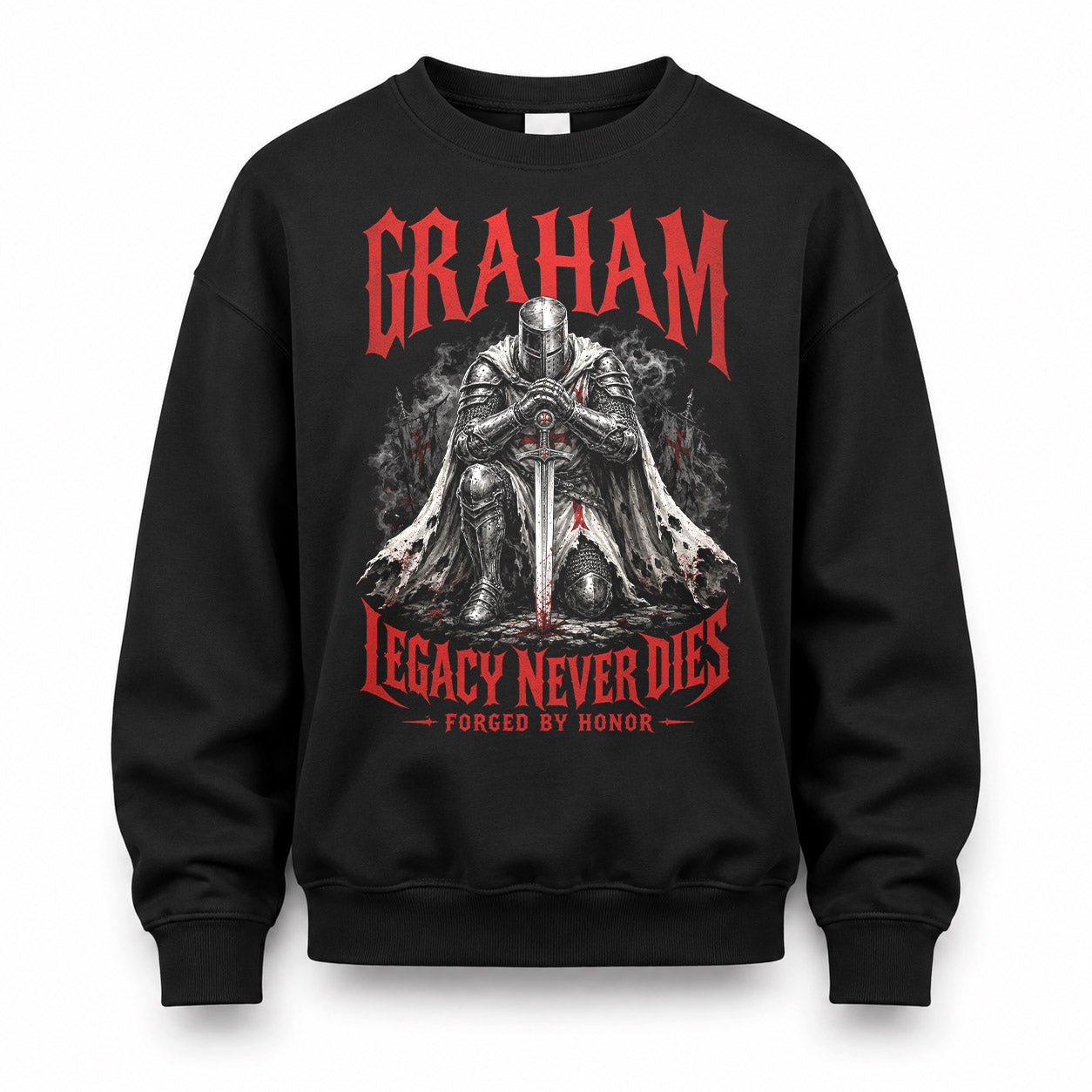 GRAHAM HS90-K04-109 - NAME Legacy Never Dies Forged By Honor Personalized Knight