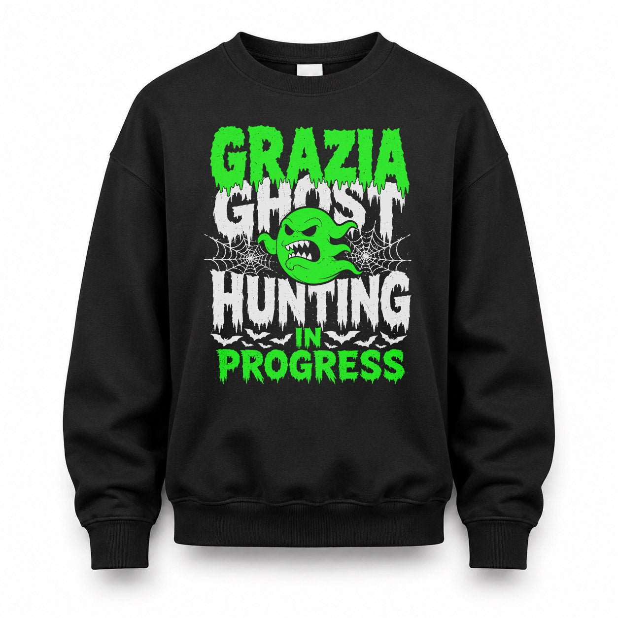 GRAZIA HW22-K06-109 - NAME Ghost Hunting In Progress Personalized Halloween Shirt