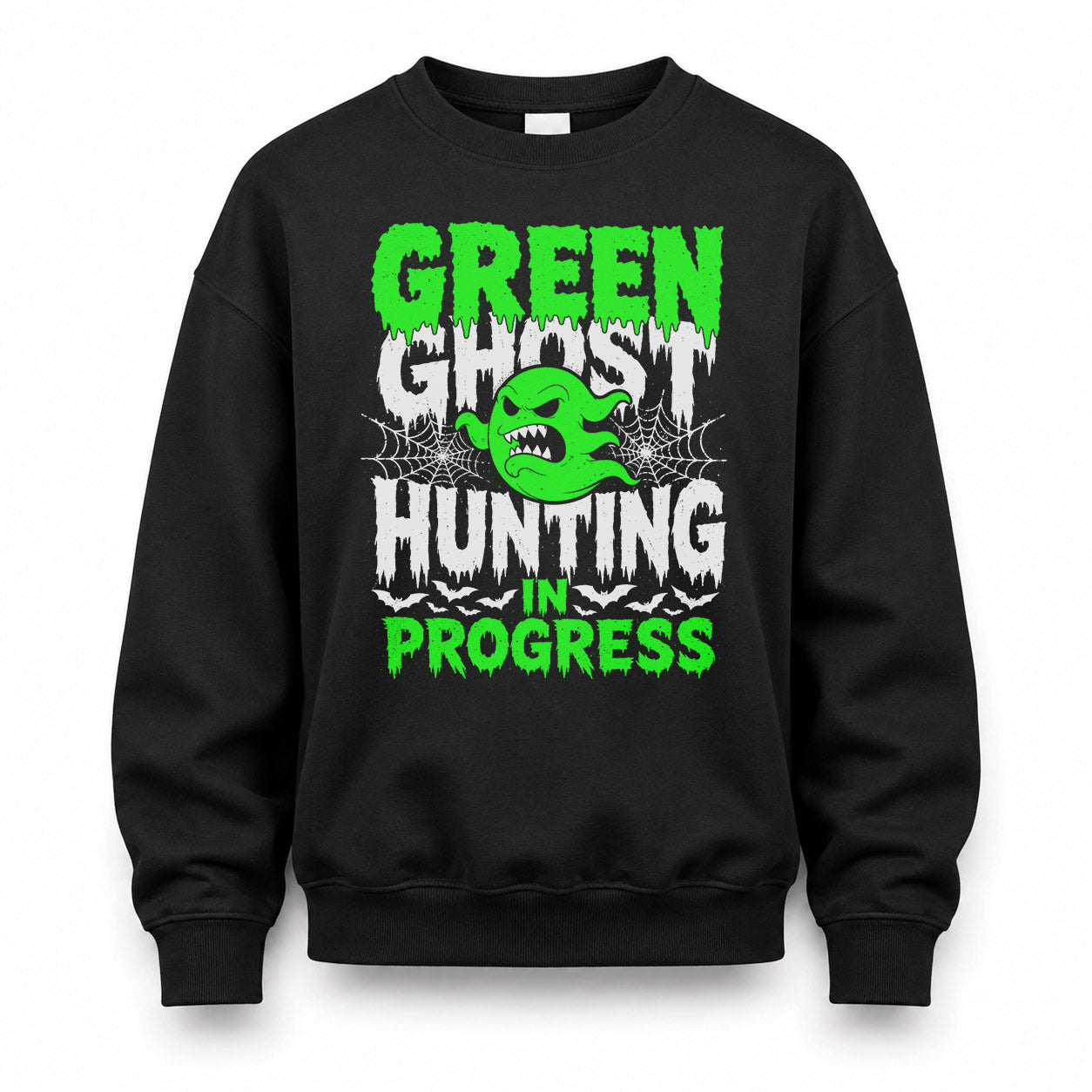 GREEN HW22-K06-109 - NAME Ghost Hunting In Progress Personalized Halloween Shirt
