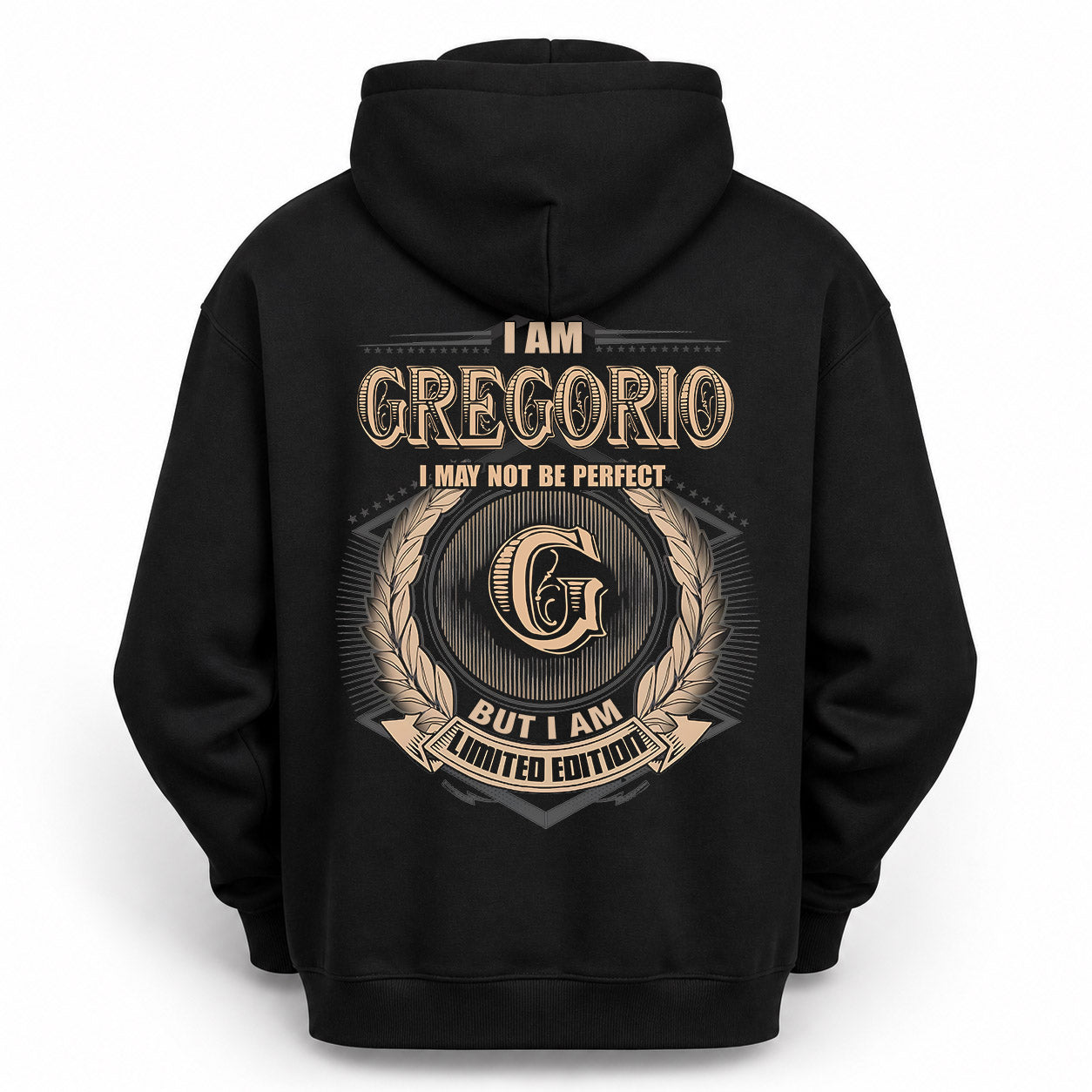 GREGORIO PH55-T25-Personalized Name Quote Apparel “I Am NAME May Not Be Perfect But I Am Limited Edition”