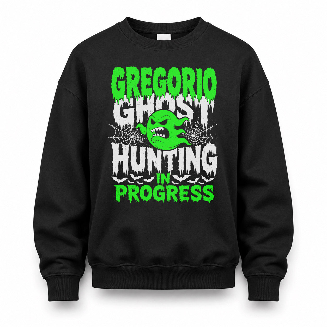 GREGORIO HW22-K06-109 - NAME Ghost Hunting In Progress Personalized Halloween Shirt