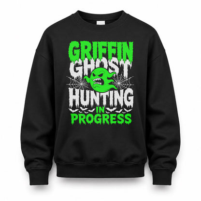 GRIFFIN HW22-K06-109 - NAME Ghost Hunting In Progress Personalized Halloween Shirt