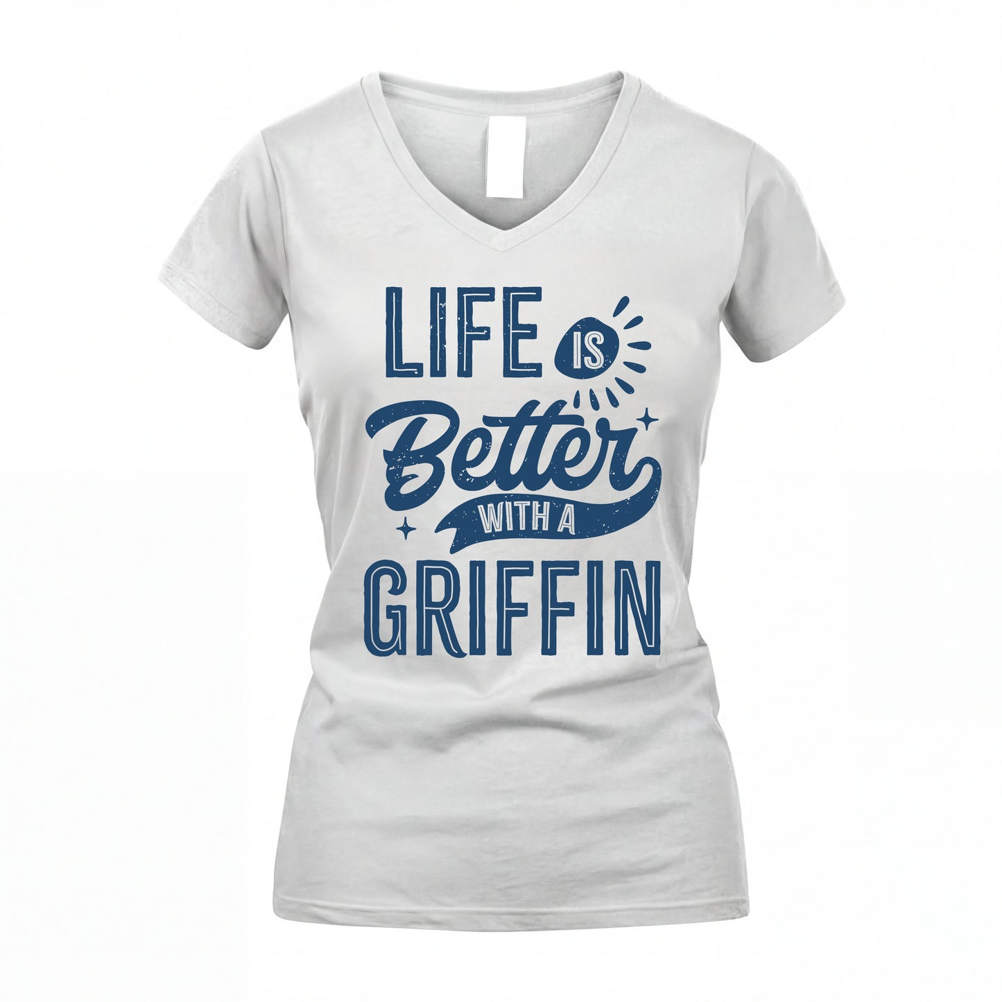 GRIFFIN HH88-K2–Personalized Name Quote T-Shirt Life Is Better With Unisex Gift