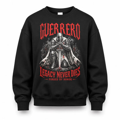 GUERRERO HS90-K04-109 - NAME Legacy Never Dies Forged By Honor Personalized Knight