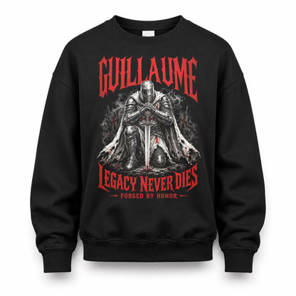 GUILLAUME HS90-K04-109 - NAME Legacy Never Dies Forged By Honor Personalized Knight