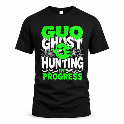 GUO HW22-K06-109 - NAME Ghost Hunting In Progress Personalized Halloween Shirt