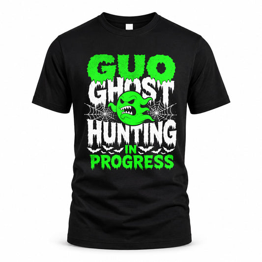 GUO HW22-K06-109 - NAME Ghost Hunting In Progress Personalized Halloween Shirt