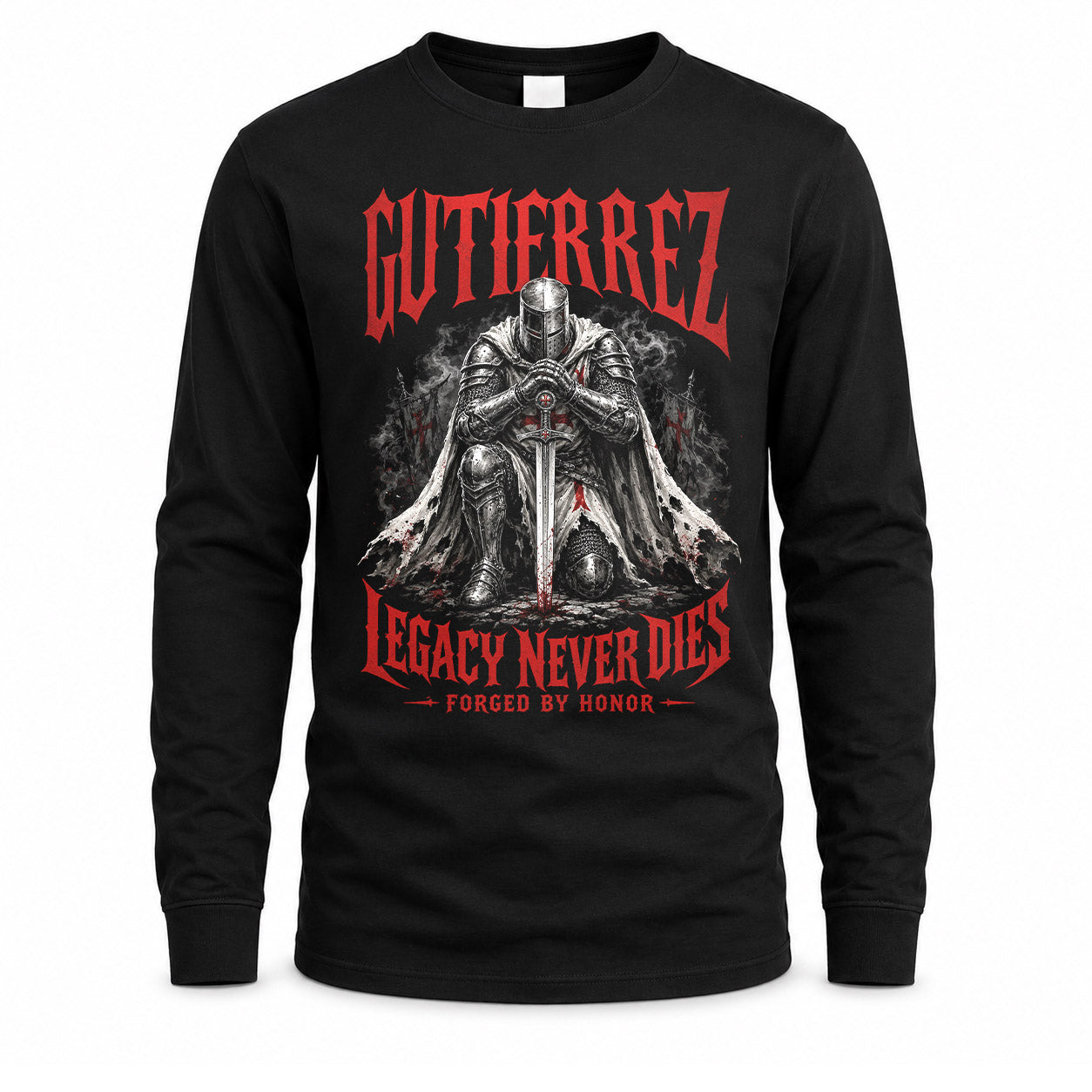 GUTIERREZ HS90-K04-109 - NAME Legacy Never Dies Forged By Honor Personalized Knight