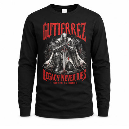 GUTIERREZ HS90-K04-109 - NAME Legacy Never Dies Forged By Honor Personalized Knight