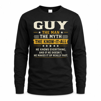 GUY TM90-K04-125 - NAME Legendary Know-It-All Personalized Funny Shirt