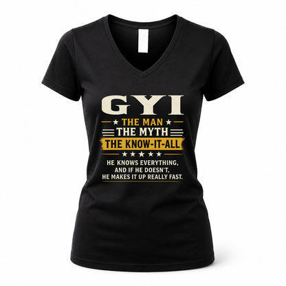 GYI TM90-K04-125 - NAME Legendary Know-It-All Personalized Funny Shirt