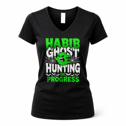 HABIB HW22-K06-109 - NAME Ghost Hunting In Progress Personalized Halloween Shirt