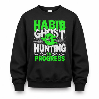 HABIB HW22-K06-109 - NAME Ghost Hunting In Progress Personalized Halloween Shirt