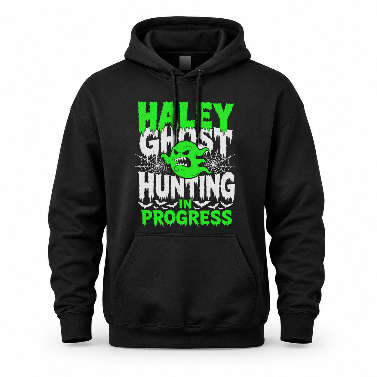 HALEY HW22-K06-109 - NAME Ghost Hunting In Progress Personalized Halloween Shirt