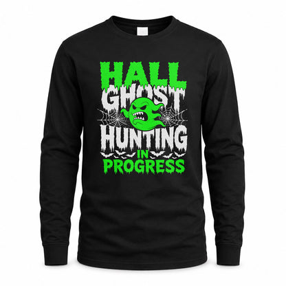HALL HW22-K06-109 - NAME Ghost Hunting In Progress Personalized Halloween Shirt