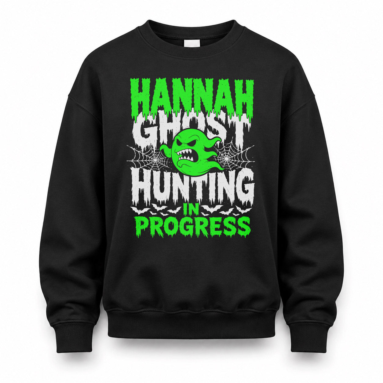 HANNAH HW22-K06-109 - NAME Ghost Hunting In Progress Personalized Halloween Shirt
