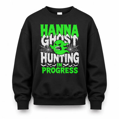 HANNA HW22-K06-109 - NAME Ghost Hunting In Progress Personalized Halloween Shirt