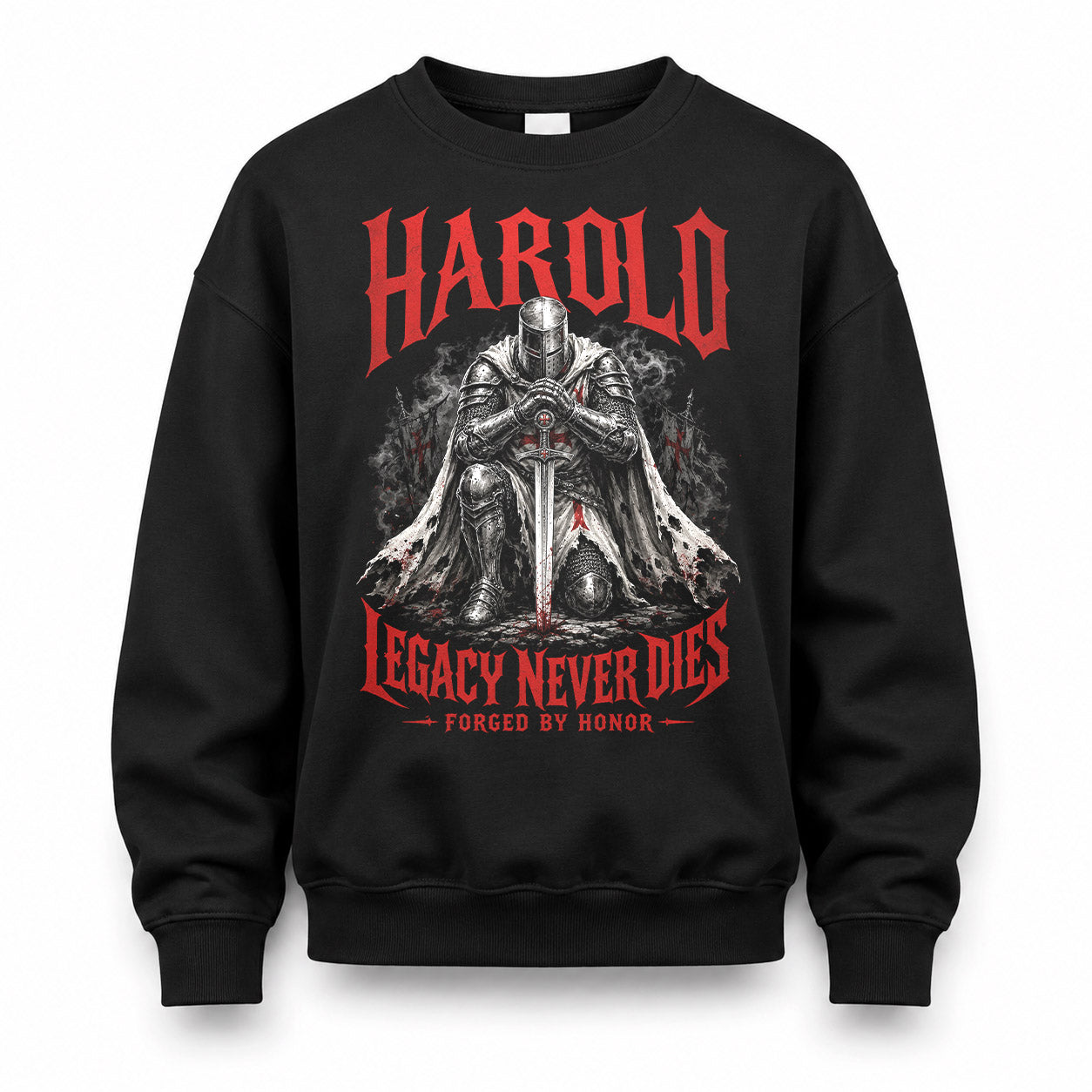 HAROLD HS90-K04-109 - NAME Legacy Never Dies Forged By Honor Personalized Knight