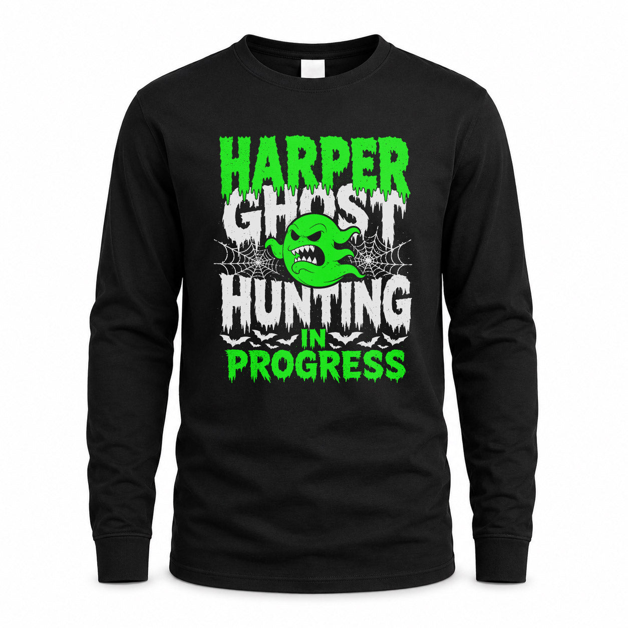 HARPER HW22-K06-109 - NAME Ghost Hunting In Progress Personalized Halloween Shirt