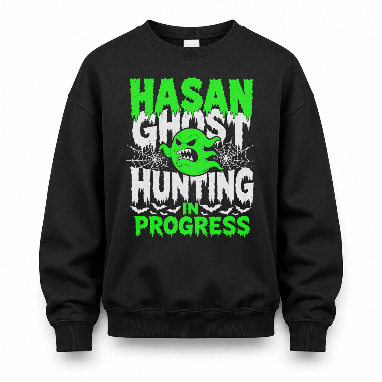 HASAN HW22-K06-109 - NAME Ghost Hunting In Progress Personalized Halloween Shirt