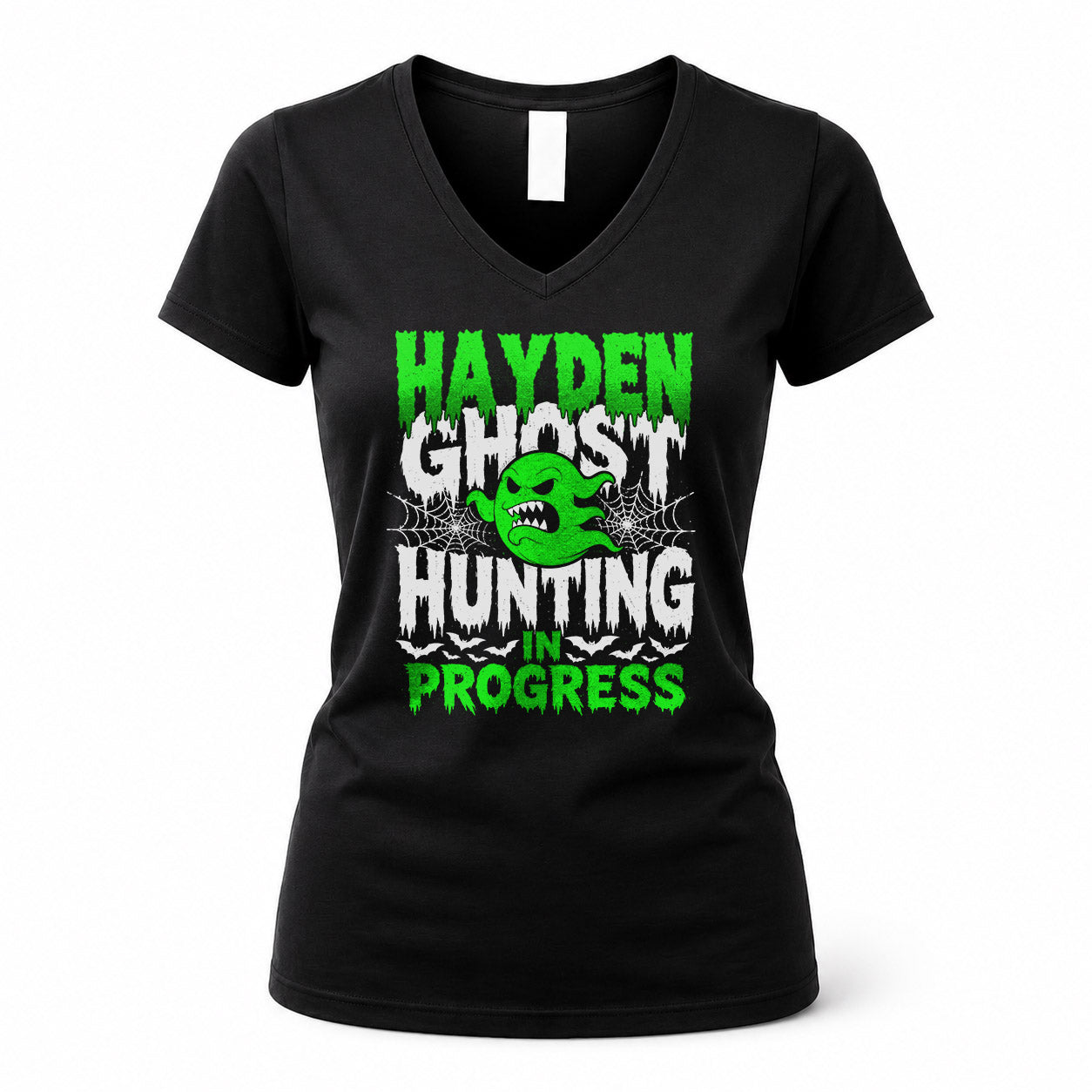 HAYDEN HW22-K06-109 - NAME Ghost Hunting In Progress Personalized Halloween Shirt