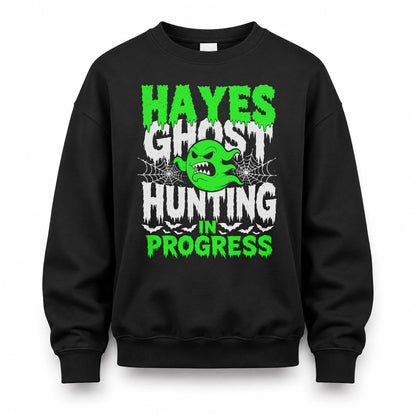 HAYES HW22-K06-109 - NAME Ghost Hunting In Progress Personalized Halloween Shirt