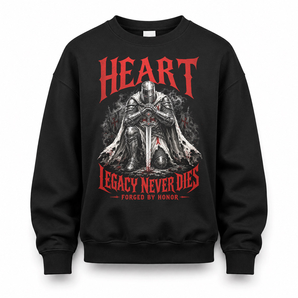 HEART HS90-K04-109 - NAME Legacy Never Dies Forged By Honor Personalized Knight