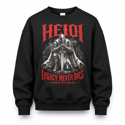 HEIDI HS90-K04-109 - NAME Legacy Never Dies Forged By Honor Personalized Knight