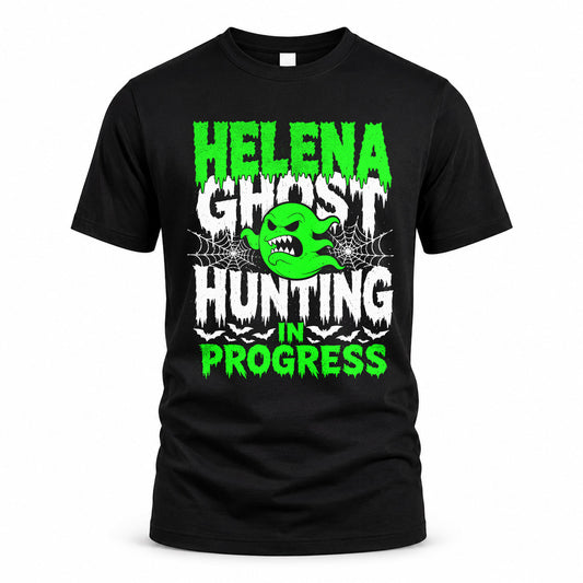 HELENA HW22-K06-109 - NAME Ghost Hunting In Progress Personalized Halloween Shirt