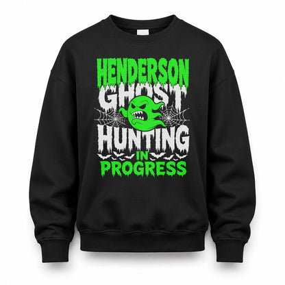 HENDERSON HW22-K06-109 - NAME Ghost Hunting In Progress Personalized Halloween Shirt