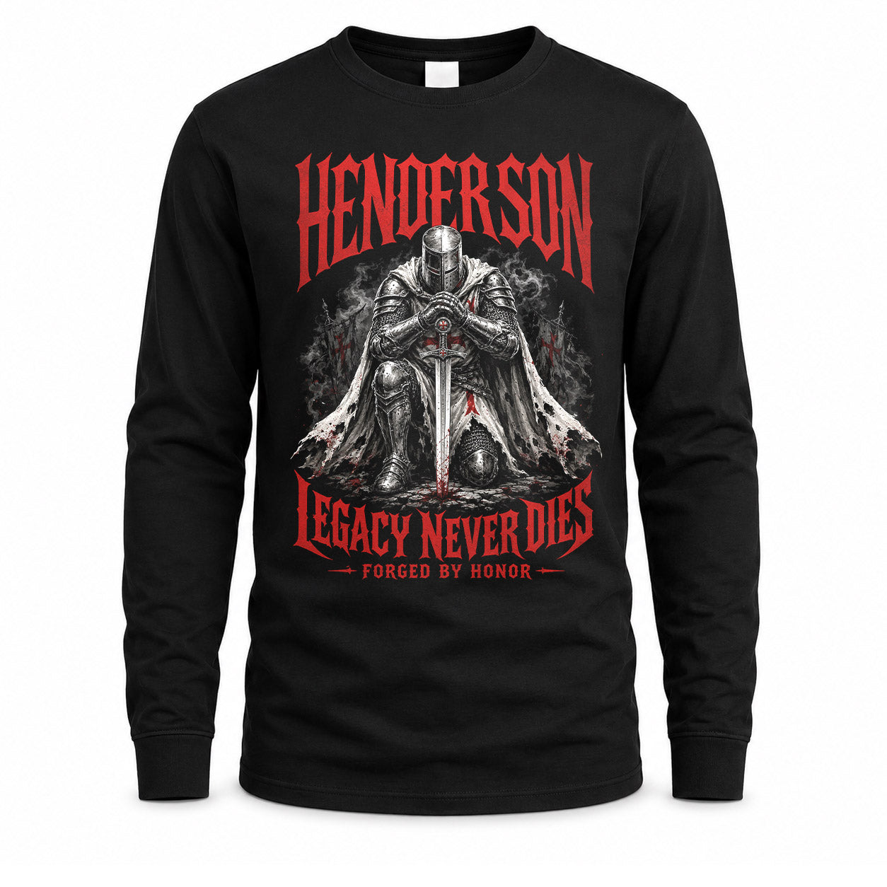 HENDERSON HS90-K04-109 - NAME Legacy Never Dies Forged By Honor Personalized Knight