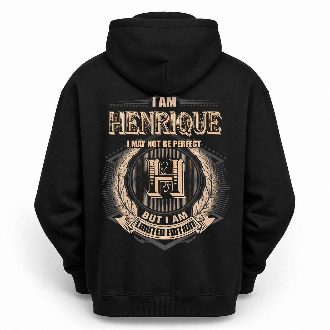 HENRIQUE PH55-T25-Personalized Name Quote Apparel “I Am NAME May Not Be Perfect But I Am Limited Edition”