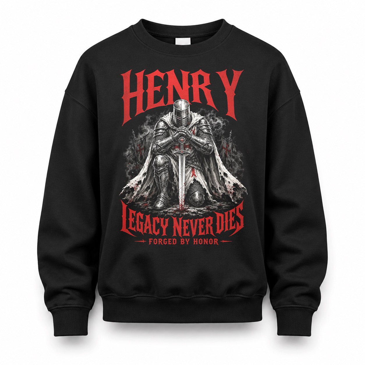 HENRY HS90-K04-109 - NAME Legacy Never Dies Forged By Honor Personalized Knight