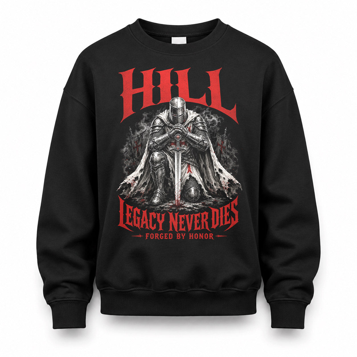 HILL HS90-K04-109 - NAME Legacy Never Dies Forged By Honor Personalized Knight