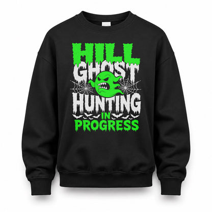 HILL HW22-K06-109 - NAME Ghost Hunting In Progress Personalized Halloween Shirt