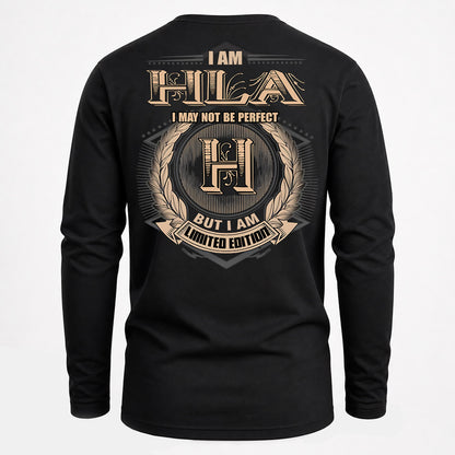 HLA PH55-T25-Personalized Name Quote Apparel “I Am NAME May Not Be Perfect But I Am Limited Edition”