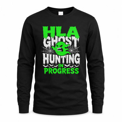HLA HW22-K06-109 - NAME Ghost Hunting In Progress Personalized Halloween Shirt