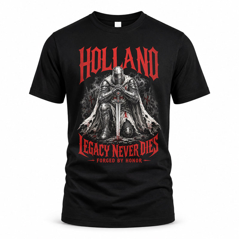 HOLLAND HS90-K04-109 - NAME Legacy Never Dies Forged By Honor Personalized Knight