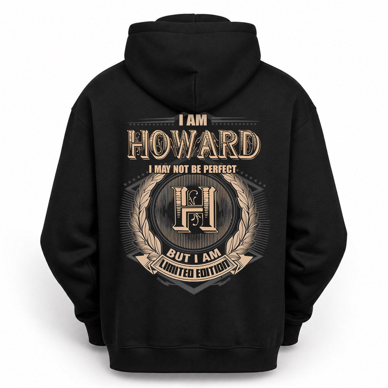 HOWARD PH55-T25-Personalized Name Quote Apparel “I Am NAME May Not Be Perfect But I Am Limited Edition”