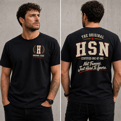 HSN W68-F2-168 – Personalized Original Issue Apparel “The Original NAME Certified One-of-One"