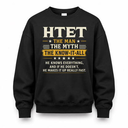 HTET TM90-K04-125 - NAME Legendary Know-It-All Personalized Funny Shirt