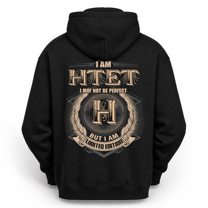 HTET PH55-T25-Personalized Name Quote Apparel “I Am NAME May Not Be Perfect But I Am Limited Edition”