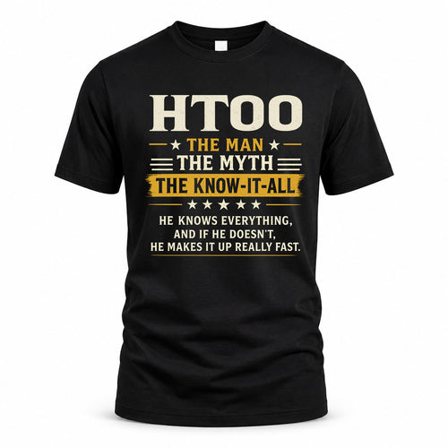 HTOO TM90-K04-125 - NAME Legendary Know-It-All Personalized Funny Shirt